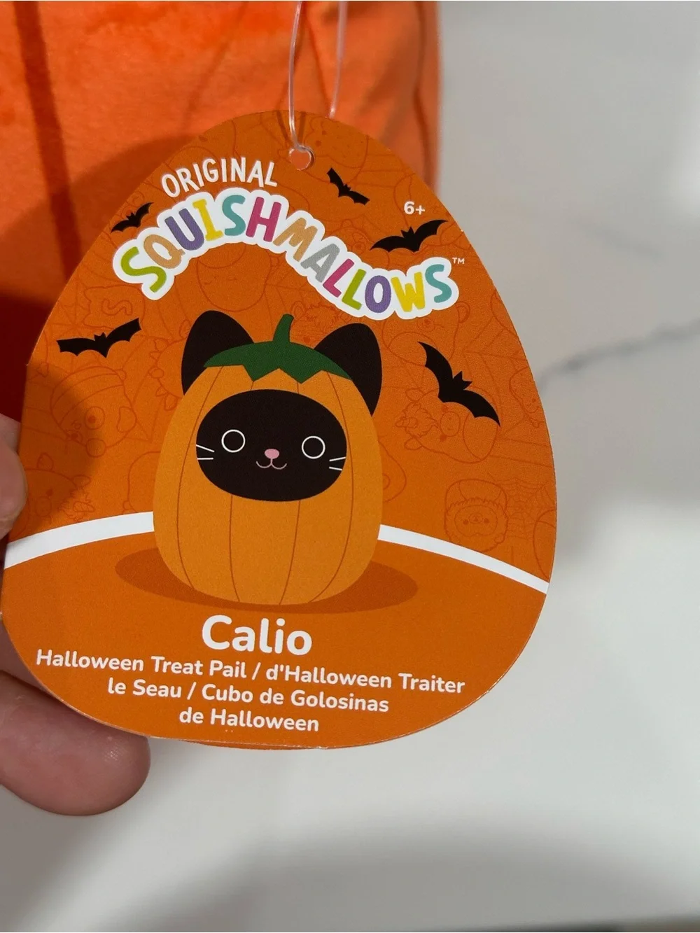 Squishmallows Orange Pumpkin treat pail